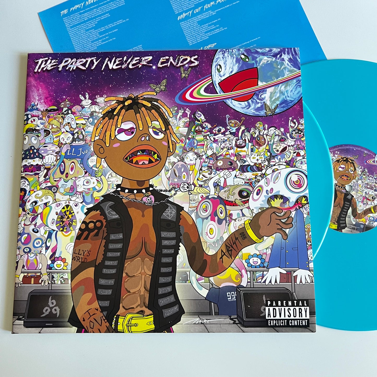Juice WRLD - The Party Never Ends - Double LP Blue Bleu 2025