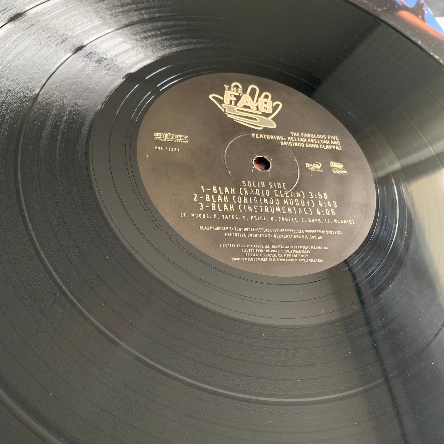 The Fabulous Five - Heltah Skeltah - Originoo Gunn Clappaz - Blah / Leflah - Single 1995