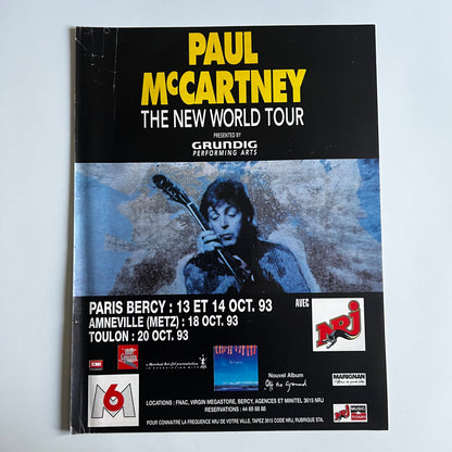 Affiche Originale Concert Paul McCartney 1993 - Page de Magazine 30x23cm