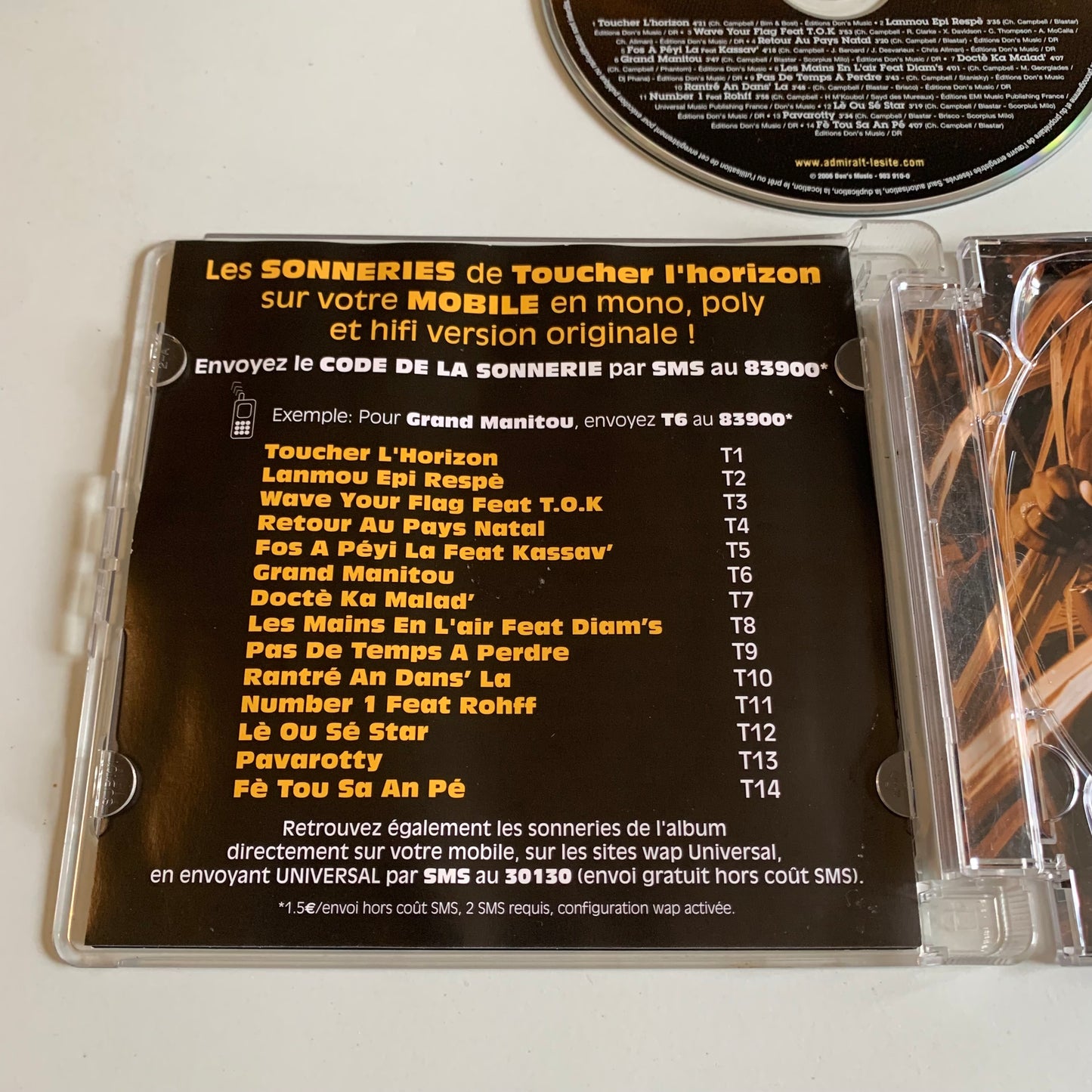 CD - Admiral T - Toucher L’Horizon - 2006 Occasion