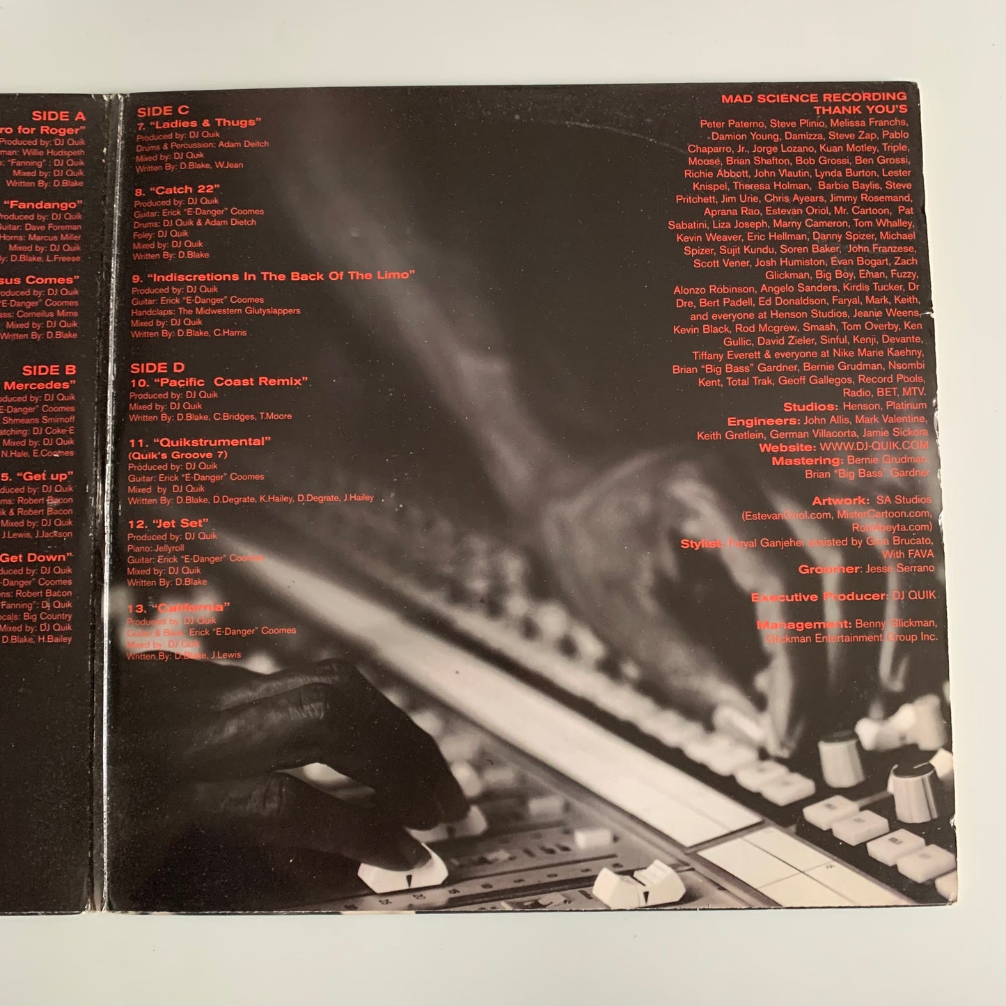 DJ Quik - Trauma Instrumentals - Double LP 2006