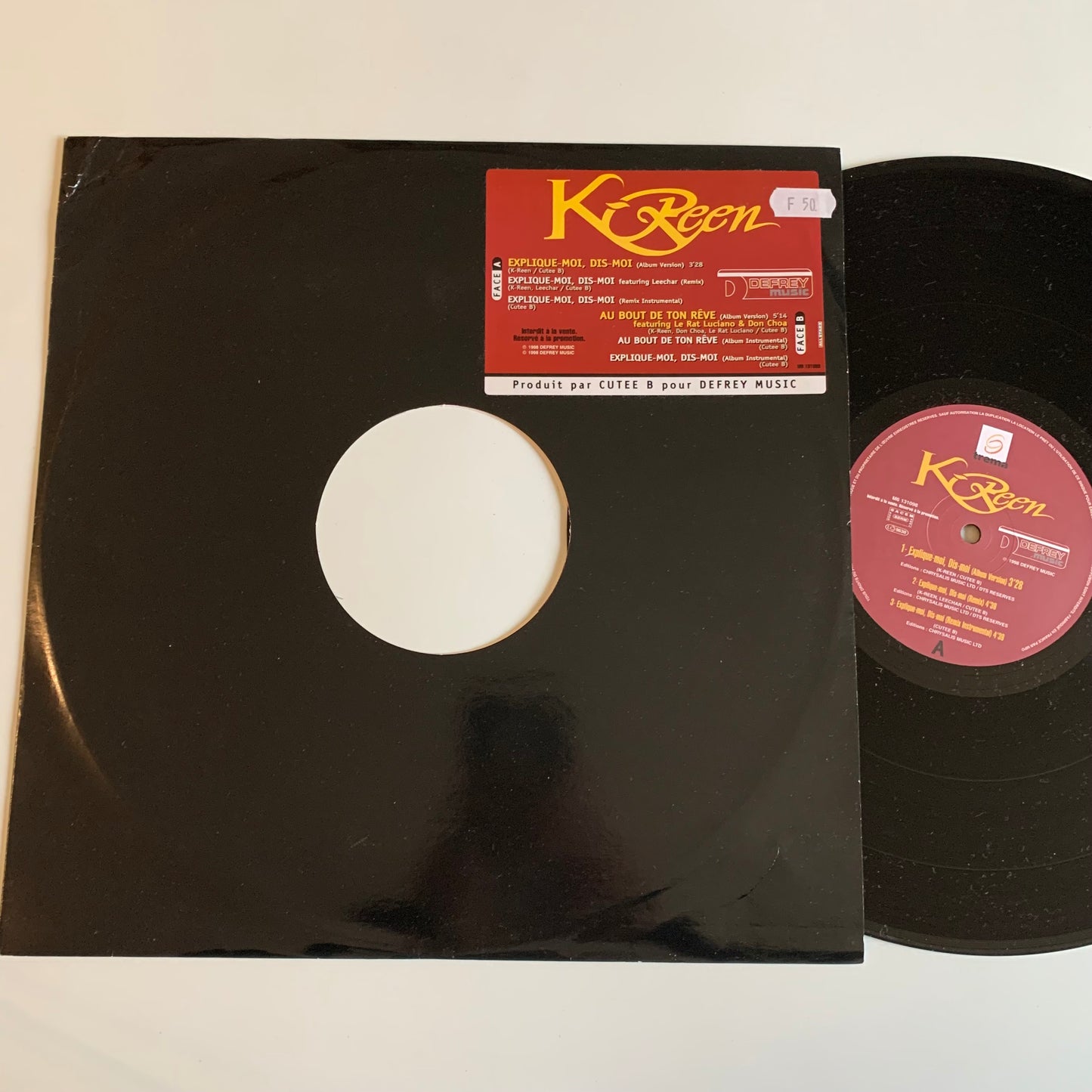 K-Reen - Explique-Moi, Dis-Moi - Single Promo 1998