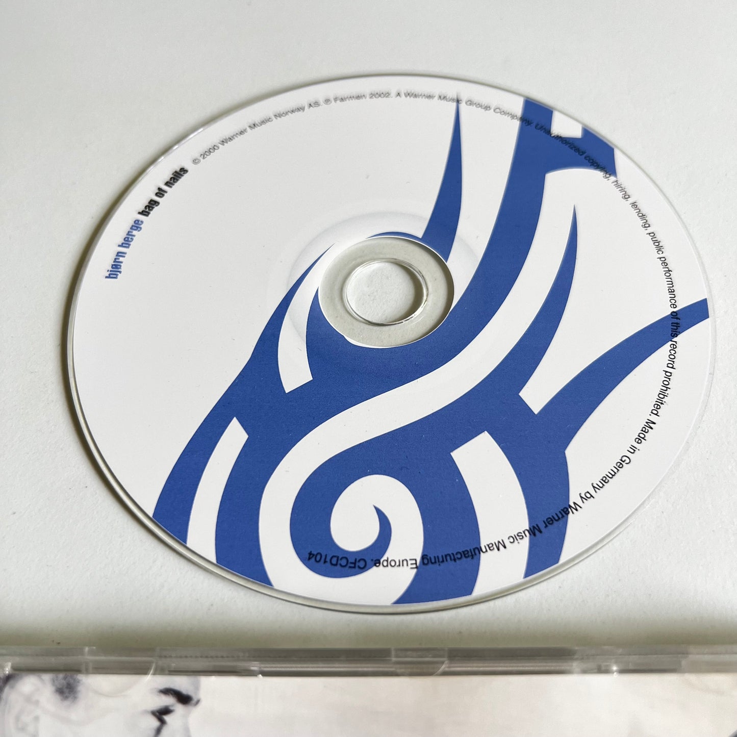 CD - Bjørn Berge - Bag Of Nails - 2000