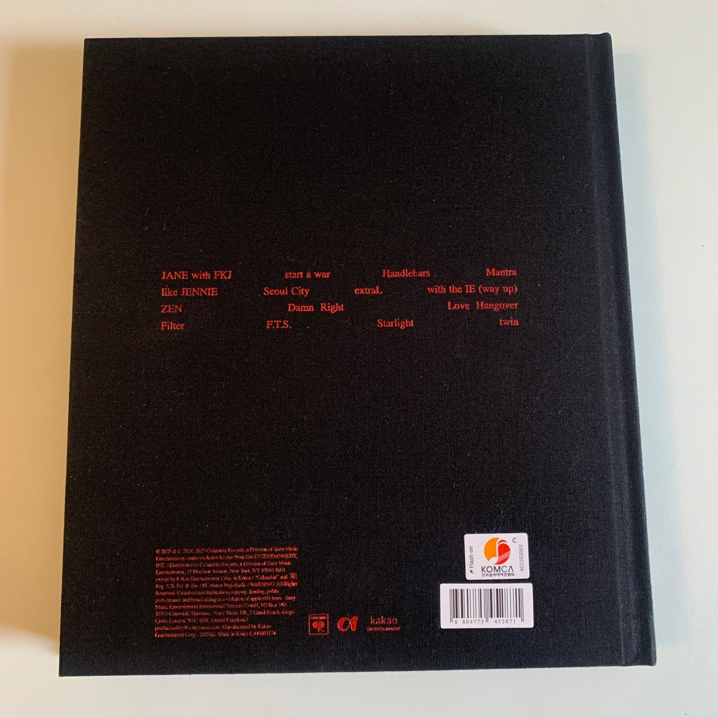 CD - Jennie - Ruby - Photobook Zen Version - 2025