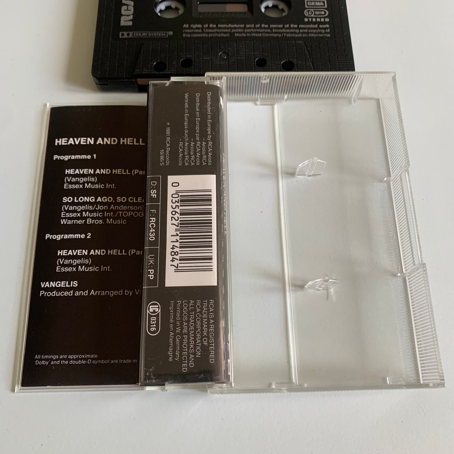 Vangelis - Heaven And Hell - 1986 Occasion
