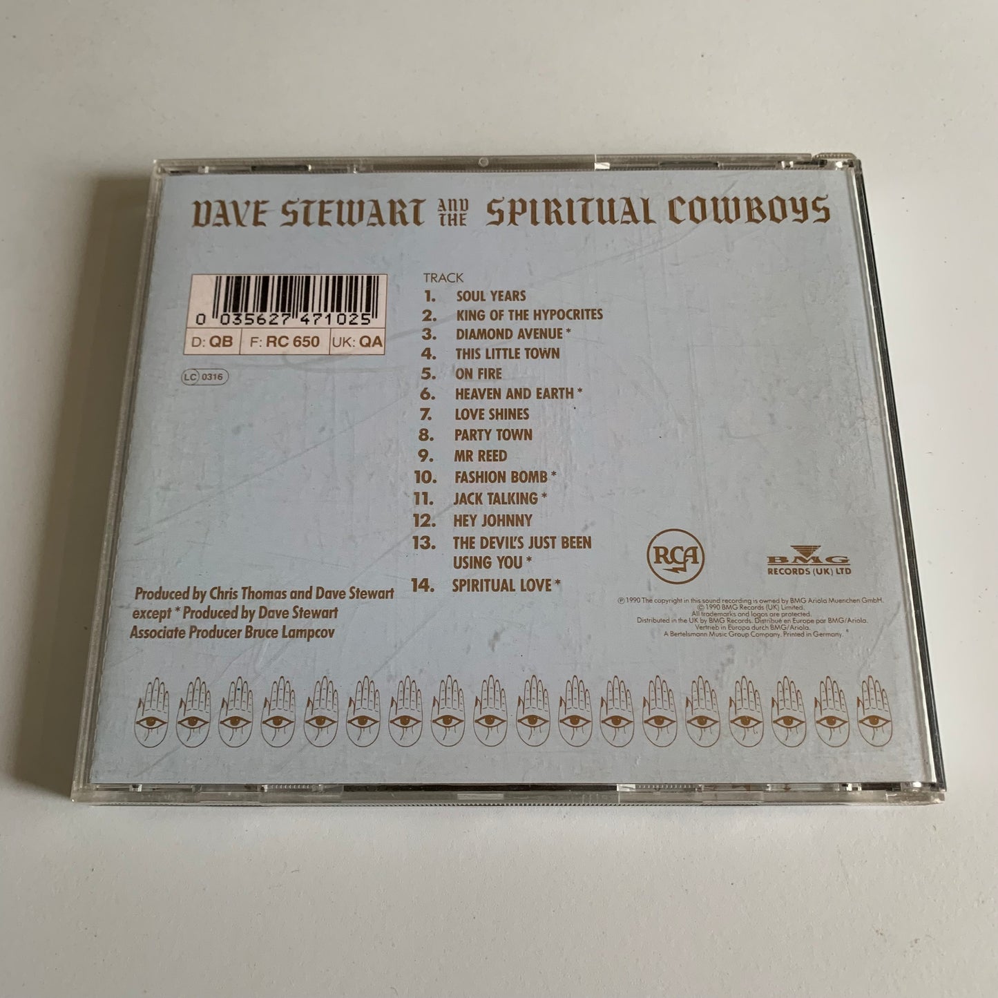 Dave Stewart And The Spiritual Cowboys - 1990 Occasion