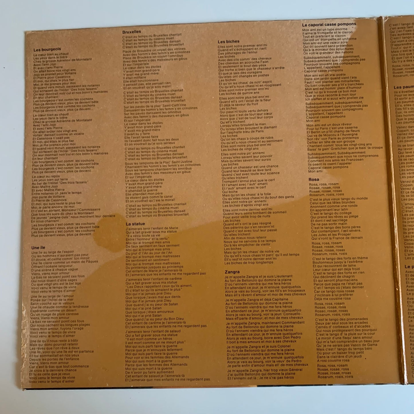 Jacques Brel - Le Plat Pays 1 - LP 1978 Occasion