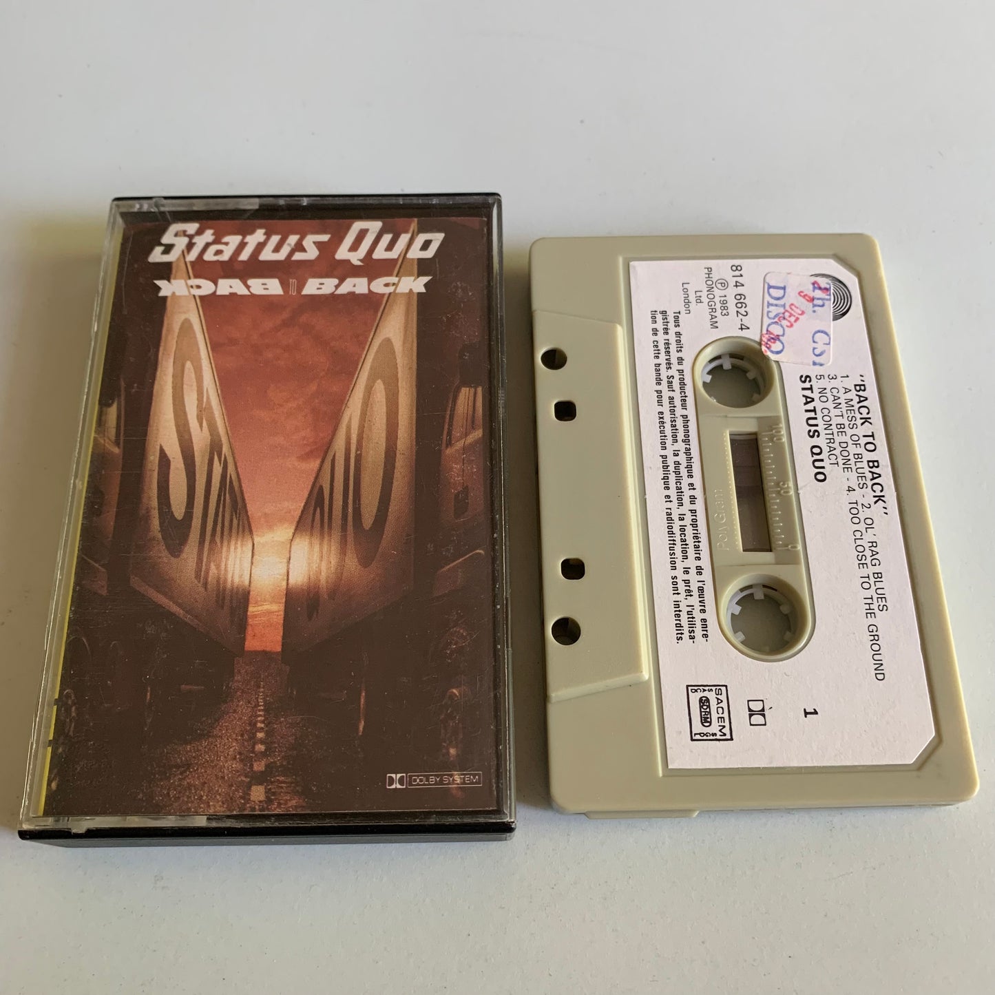 Status Quo - Back To Back - 1983 Occasion