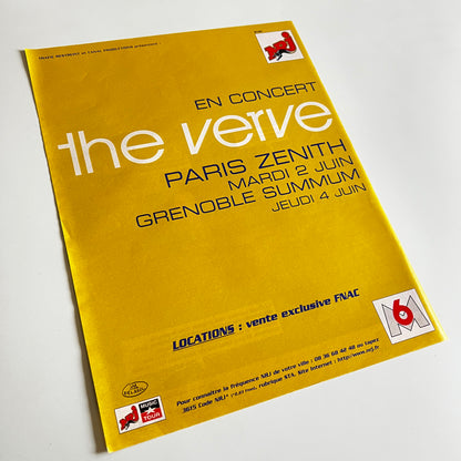 Affiche Originale Concert The Verve 1998 - Page de Magazine 30x23cm