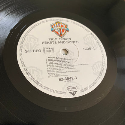 Paul Simon - Hearts And Bones - LP 1983