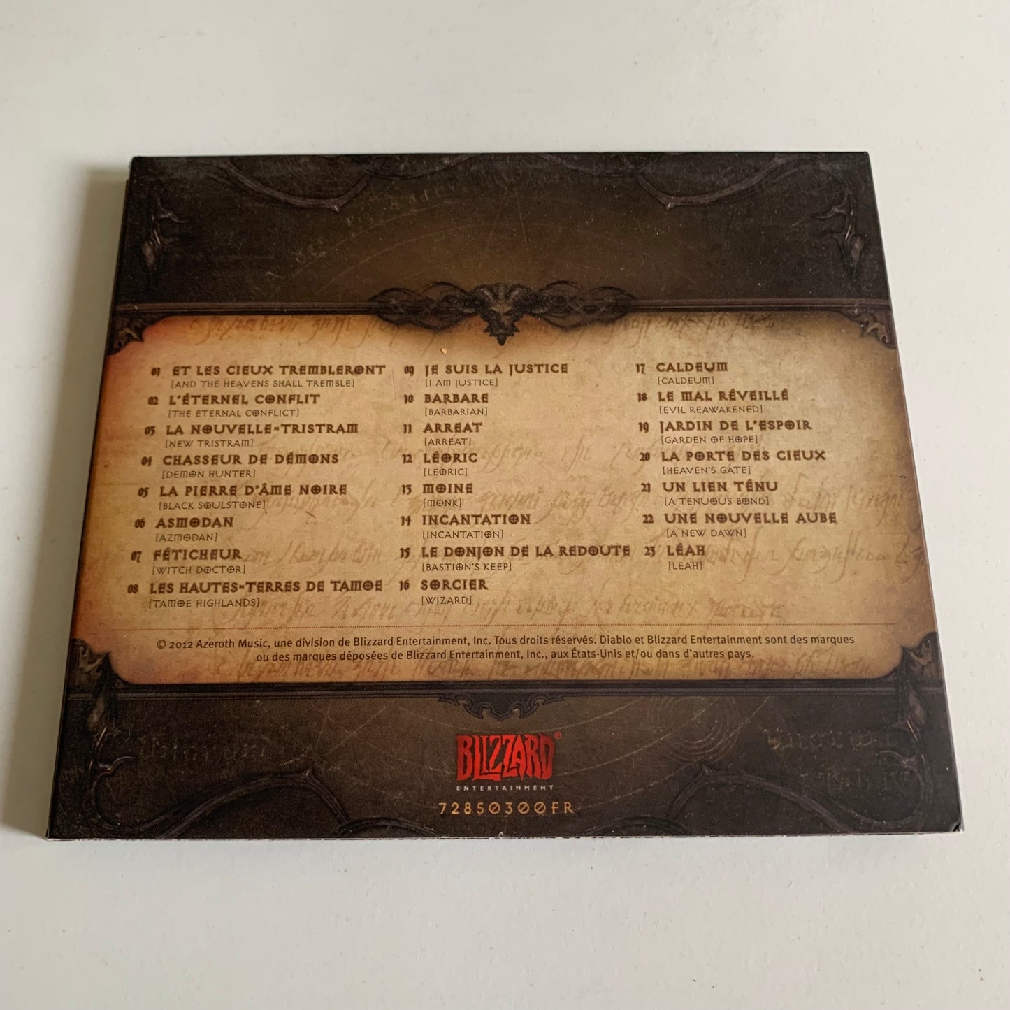 CD - Diablo III - Édition Collector - Bande Original Du Film - 2012 Occasion