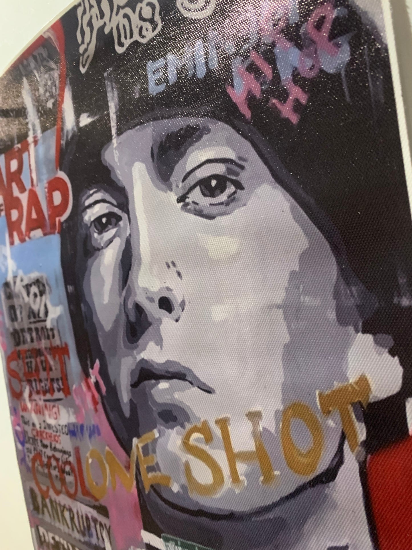 Affiche Poster en Toile - Eminem - Art Rap - 45/30cm