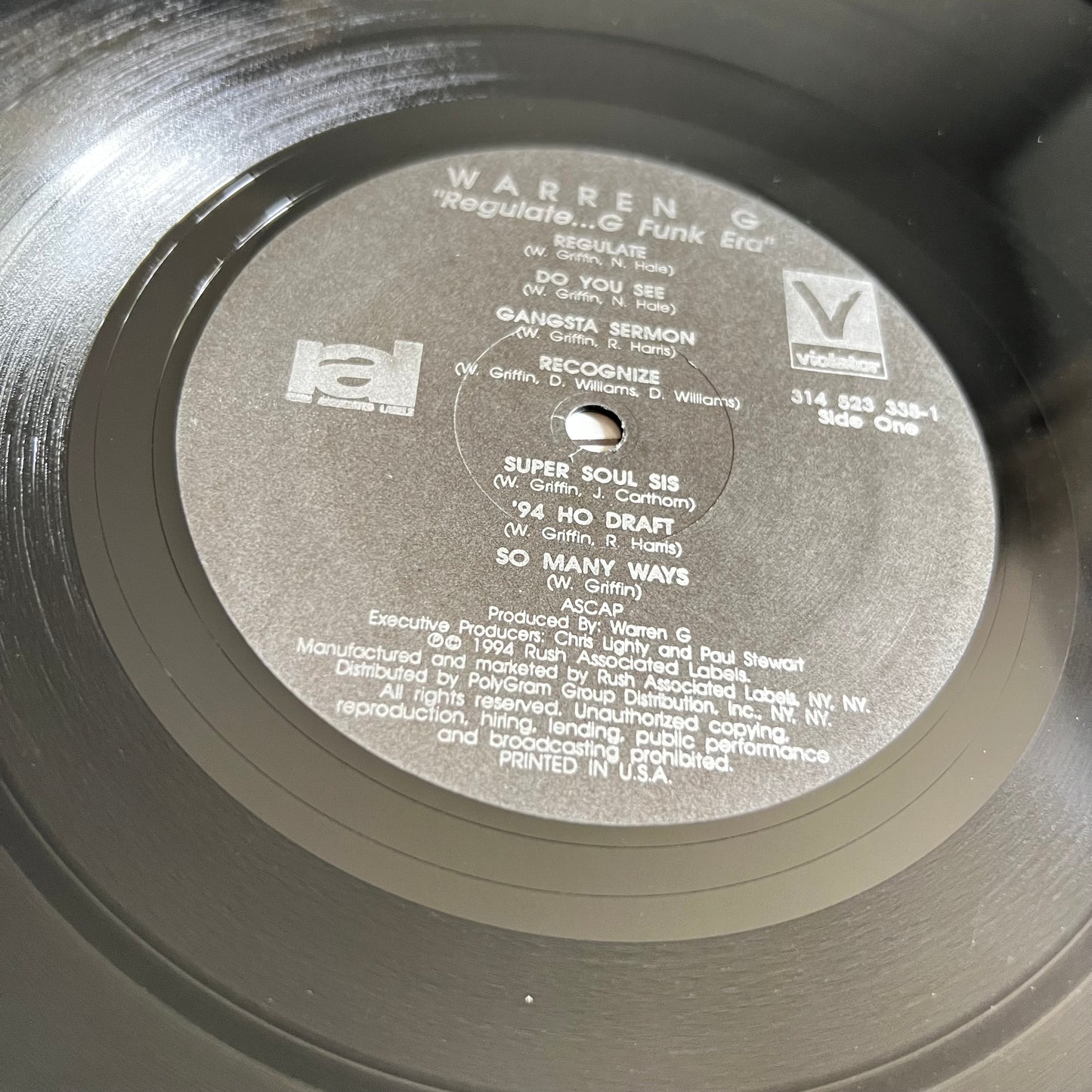 Warren G - Regulate. G Funk Era - OG LP 1994