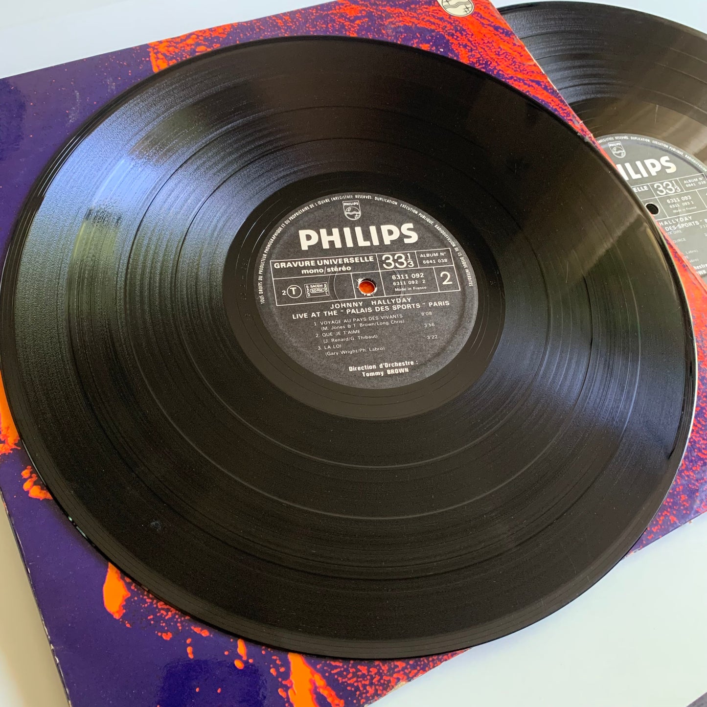 Johnny Hallyday - Live At The Palais Des Sports - Double LP 1971 Occasion