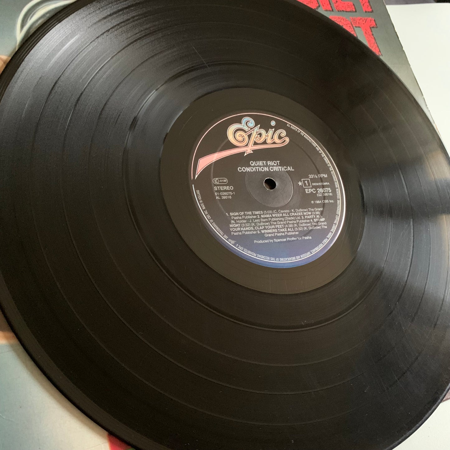 Quiet Riot - Condition Critical - LP 1984 Occasion