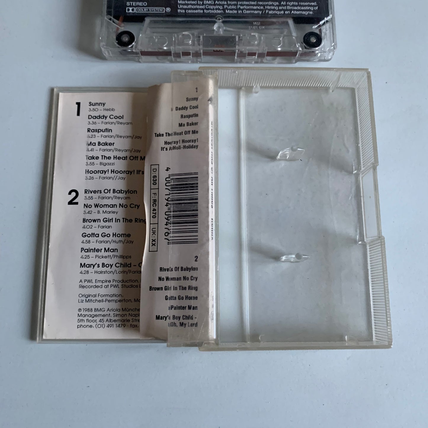 Boney M. Reunion - Greatest Hits Of All Times - Remix - 1988 Occasion