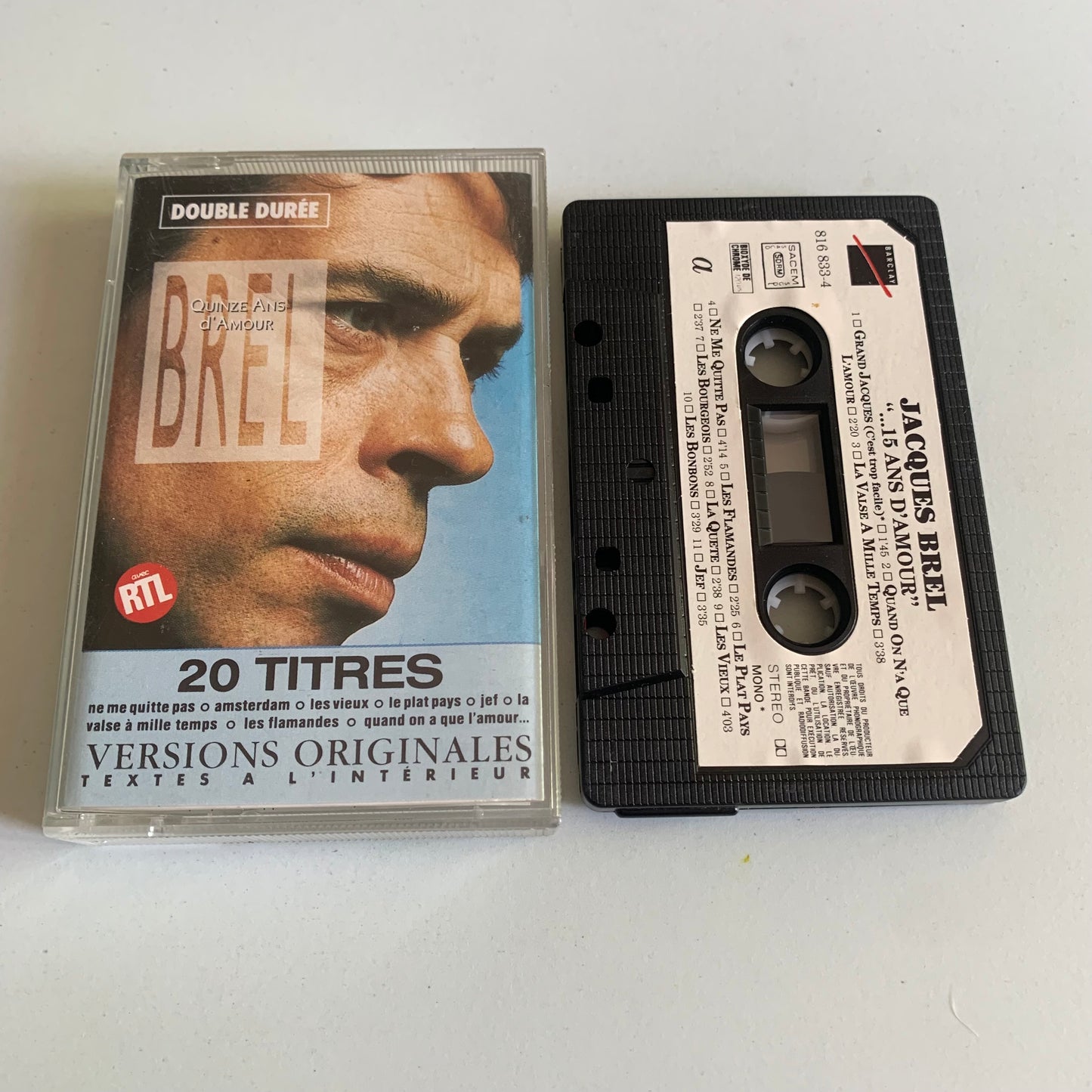 Jacques Brel - Quinze Ans D'Amour - 1988 Occasion