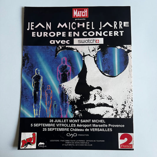 Affiche Originale Concert Jean Michel Jarre 1993 - Page de Magazine 30x23cm