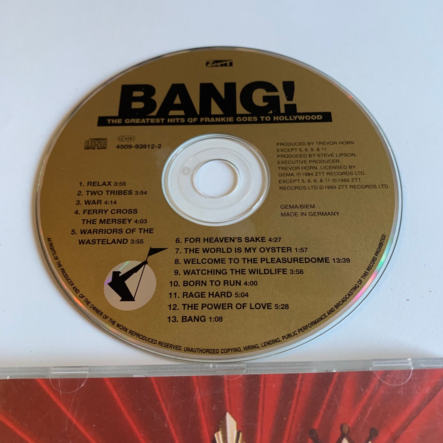 CD - Frankie Goes To Hollywood - Bang - The Greatest Hits - 1993 Occasion
