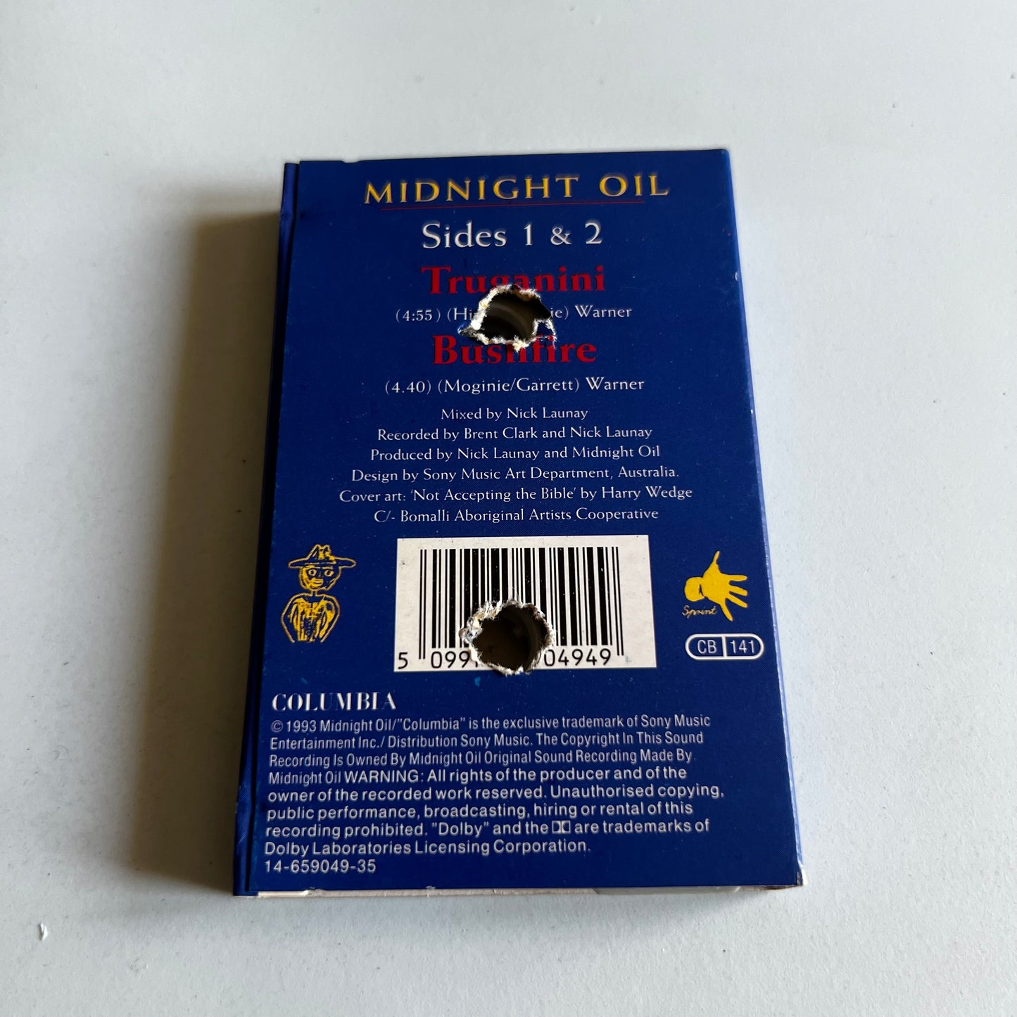 Midnight Oil - Truganini - Single 1993