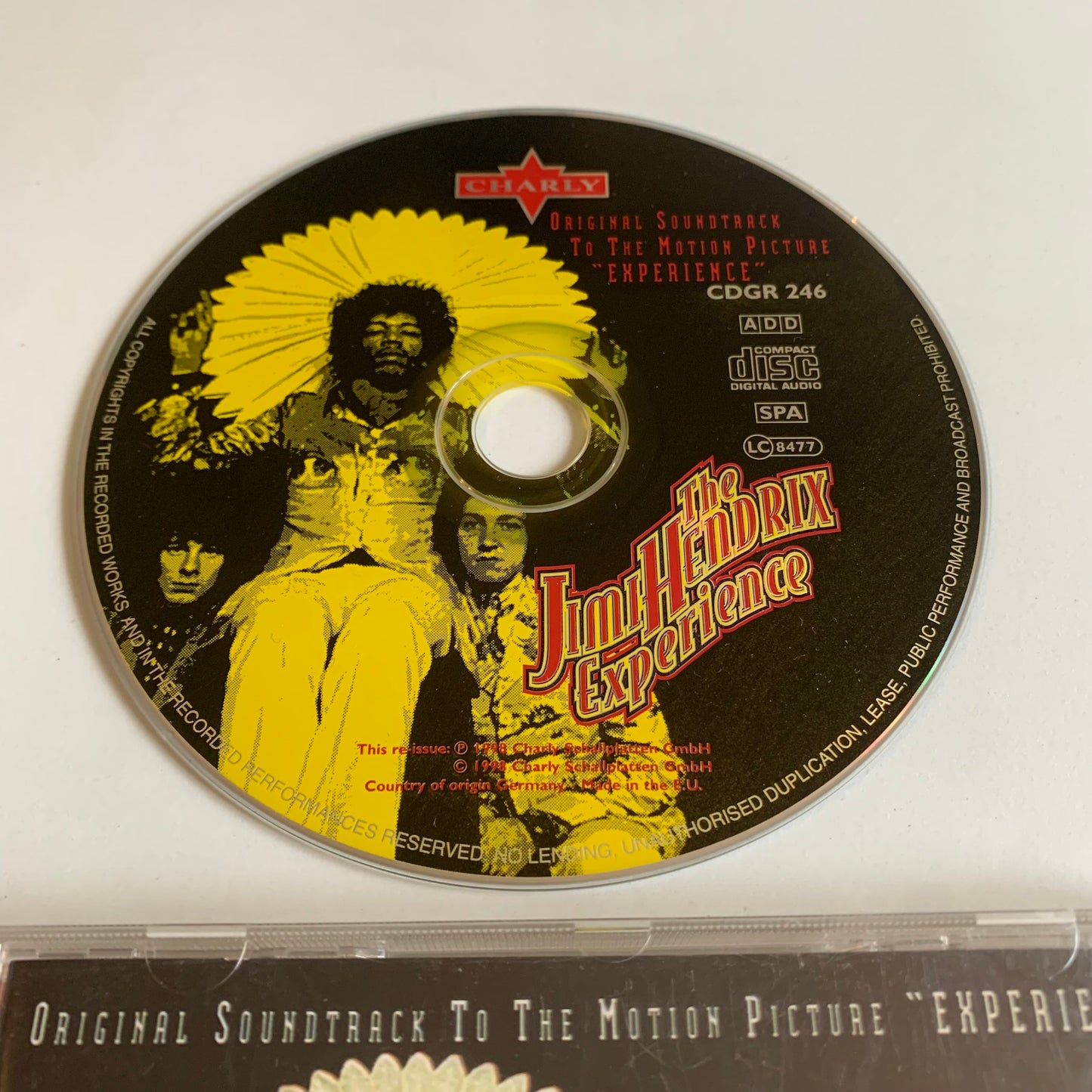 CD - The Jimi Hendrix Experience - Original Soundtrack To The Motion Picture "Experience" - 2001