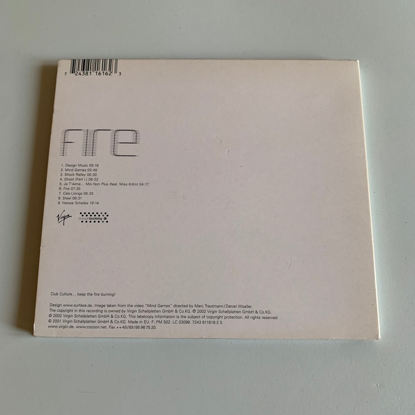 CD - Sven Väth - Fire - 2002