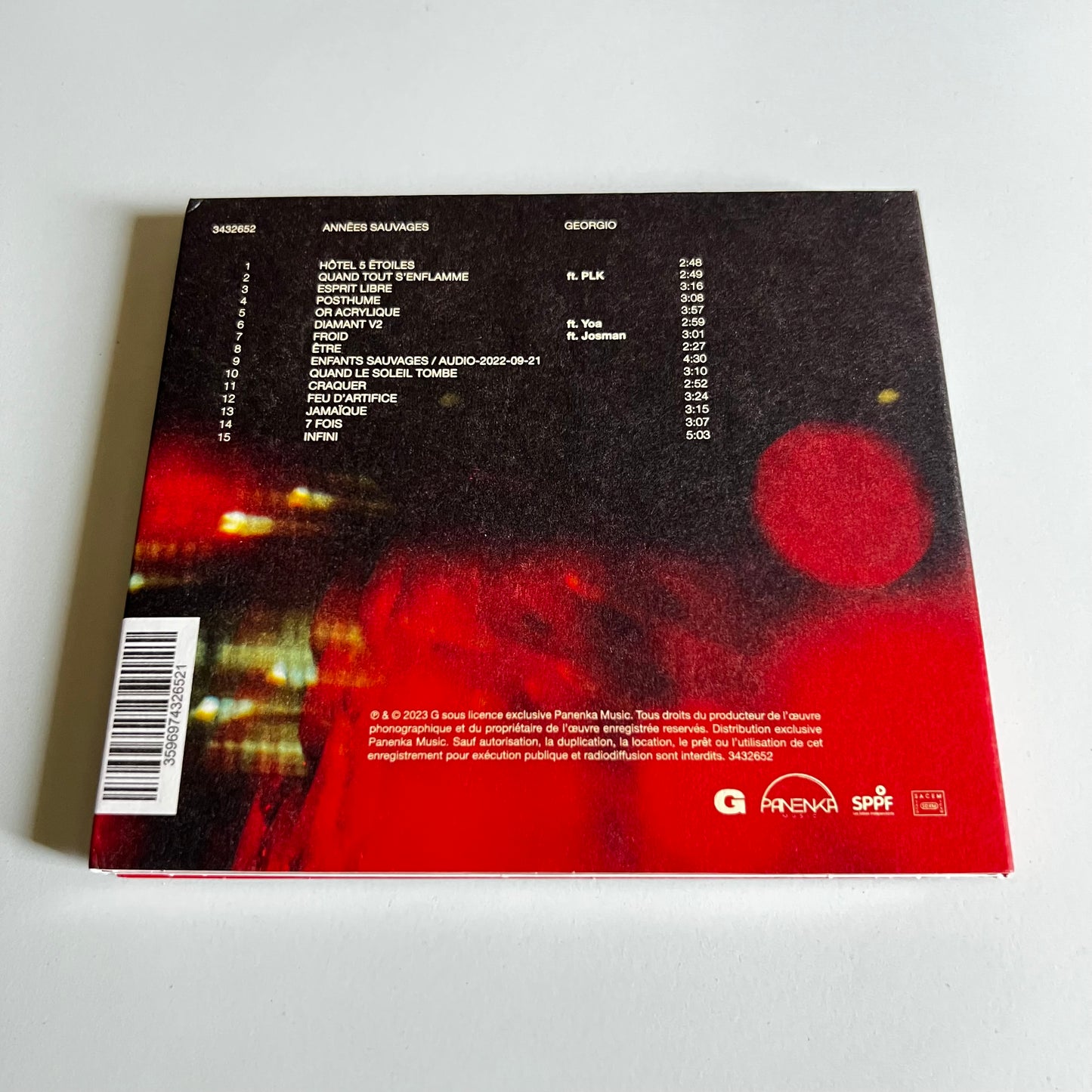 CD - Georgio - Années Sauvages - 2023
