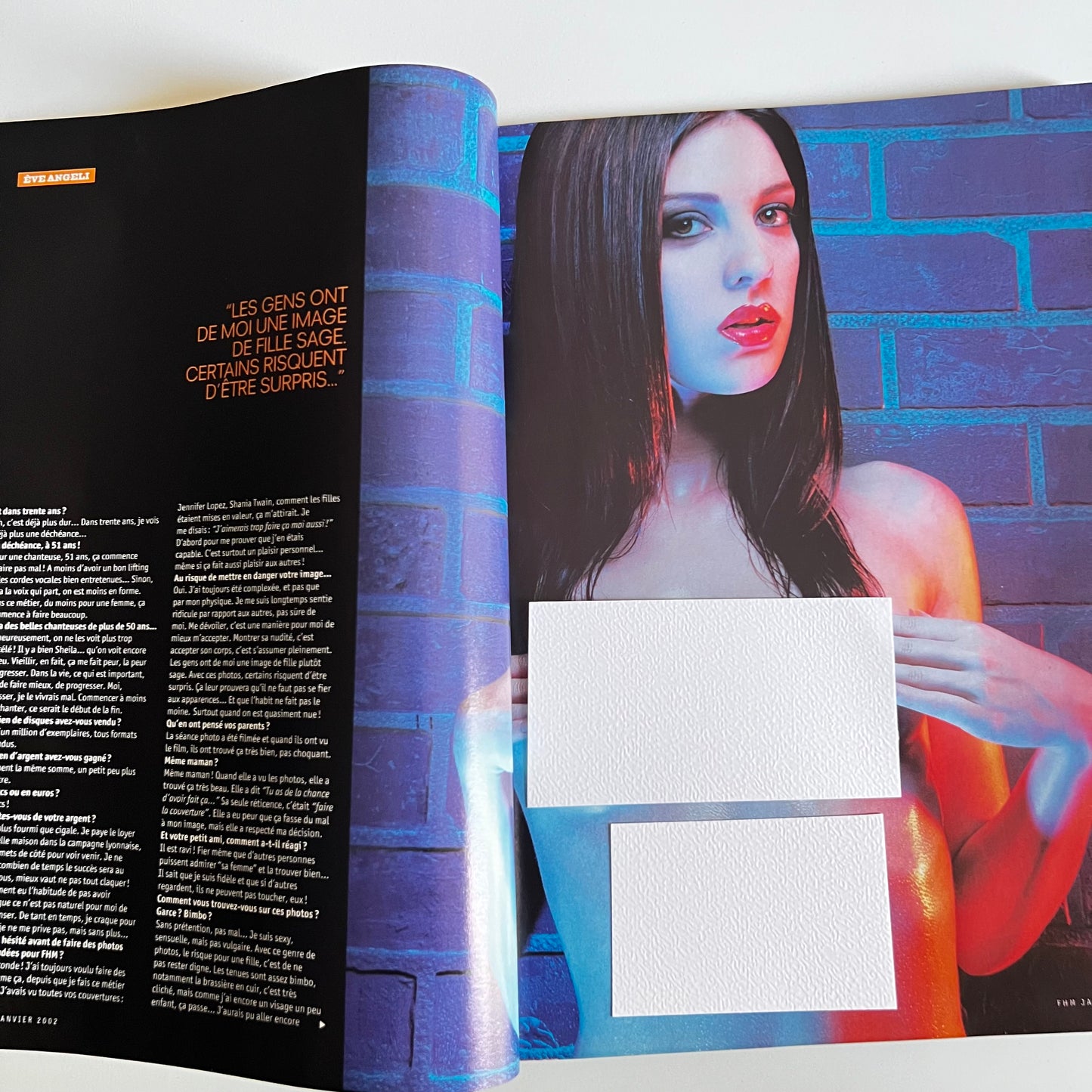 Magazine FHM - Eve Angeli - Nº30 Janvier 2002
