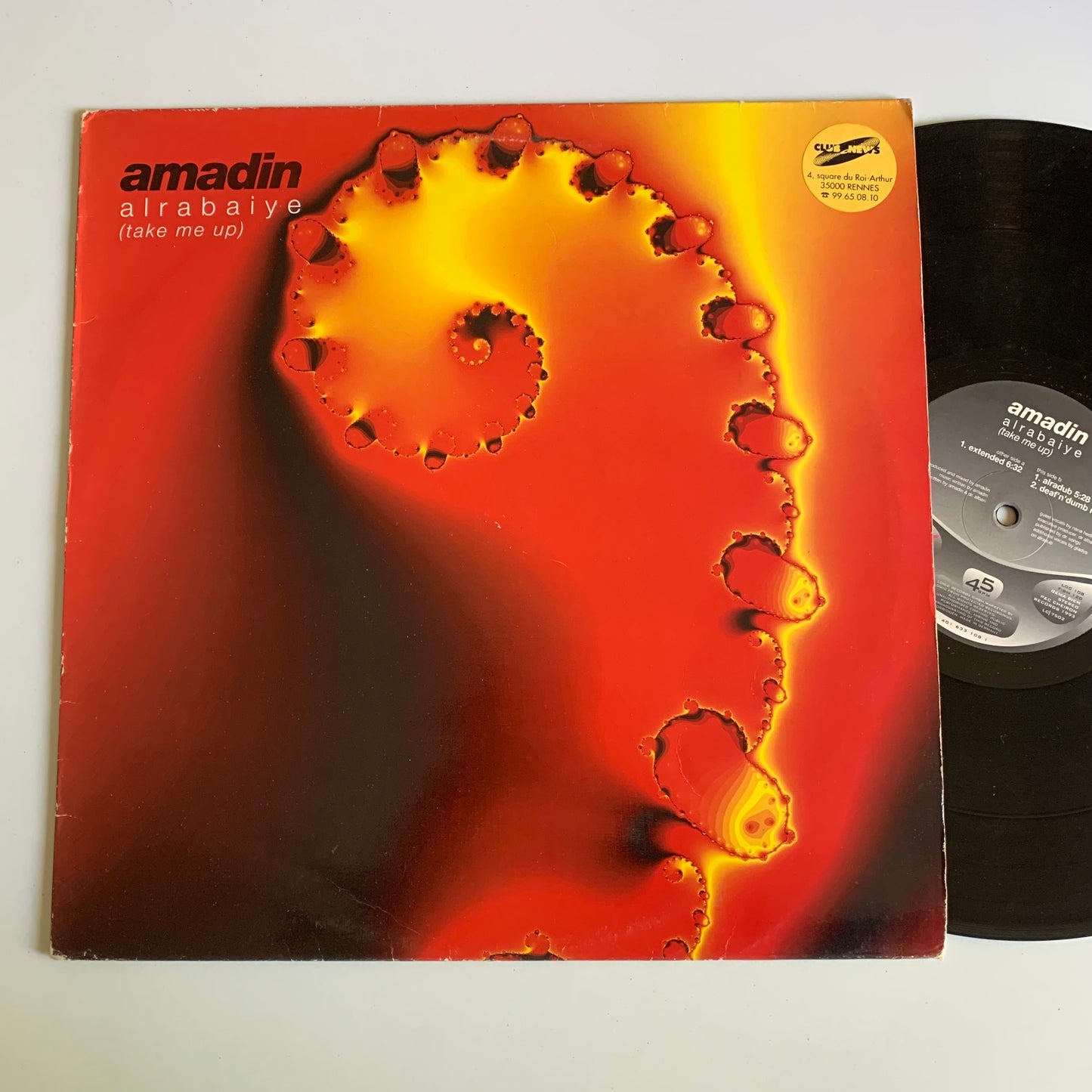 Amadin - Alrabaiye Take Me Up - Maxi 45t. 1993 Occasion