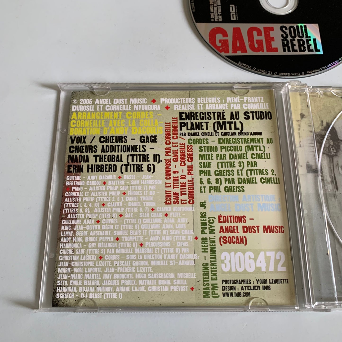 CD - Gage - Soul Rebel - 2005 Occasion