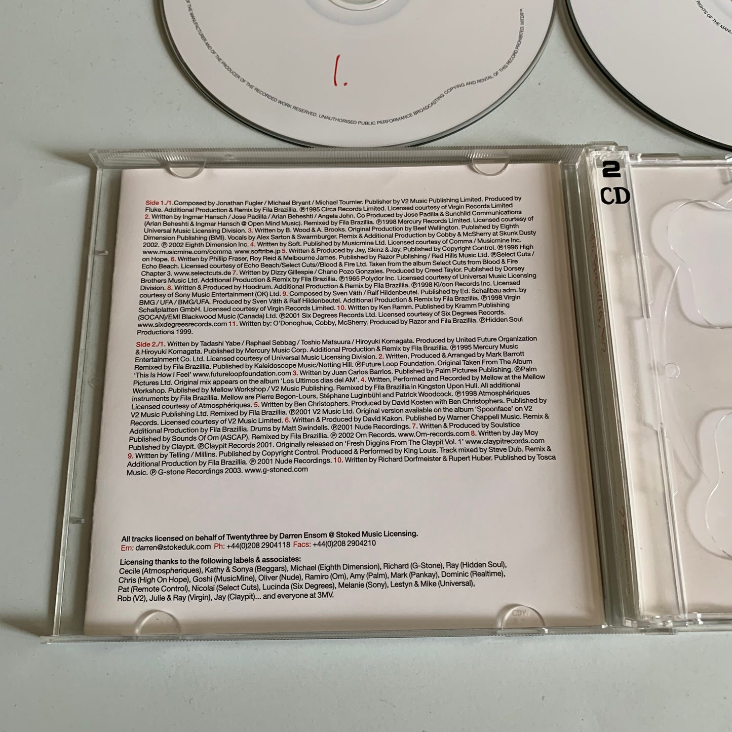 CD - Fila Brazillia - B2 - 2003 Occasion