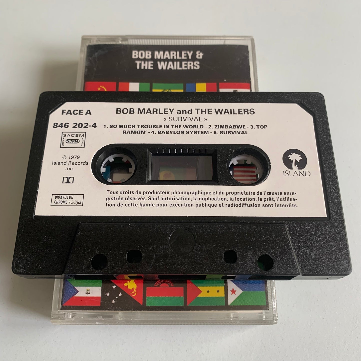 Cassette audio - Bob Marley & The Wailers - Survival - 1979 Occasion