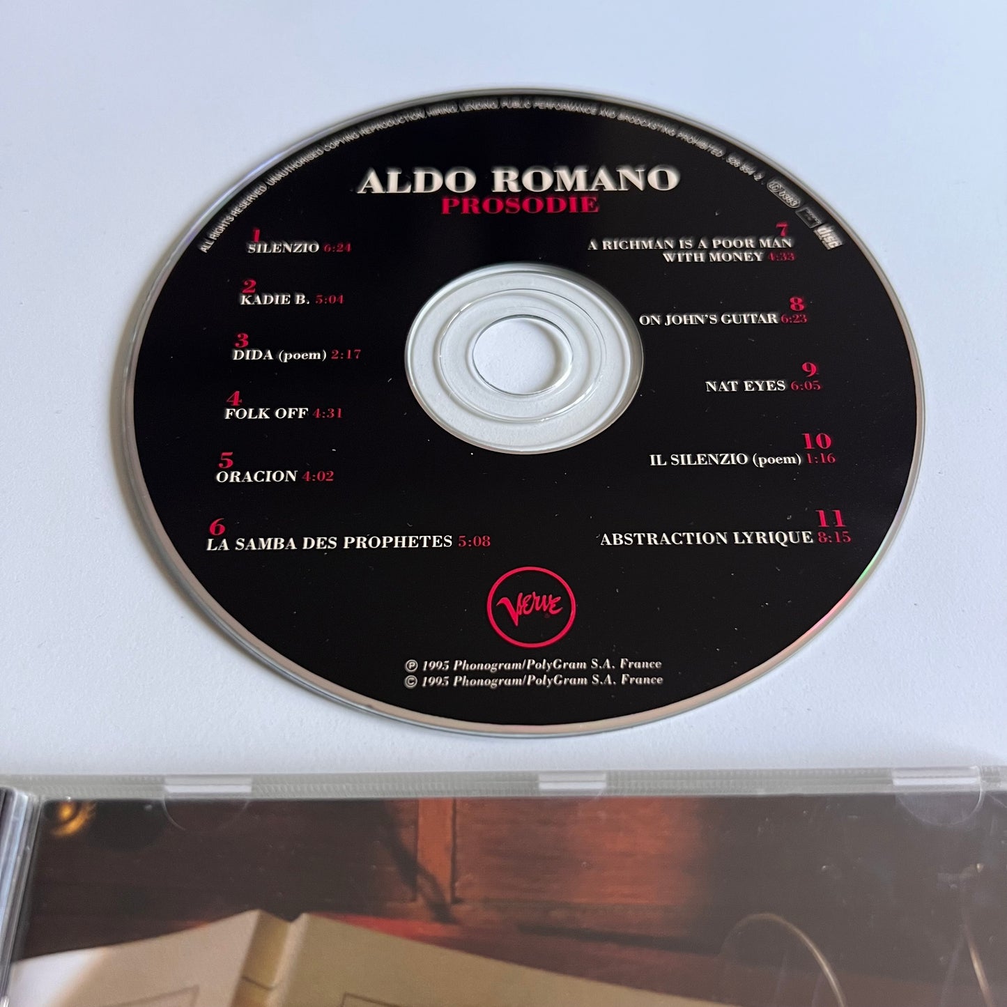 CD - Aldo Romano - Prosodie - 1995