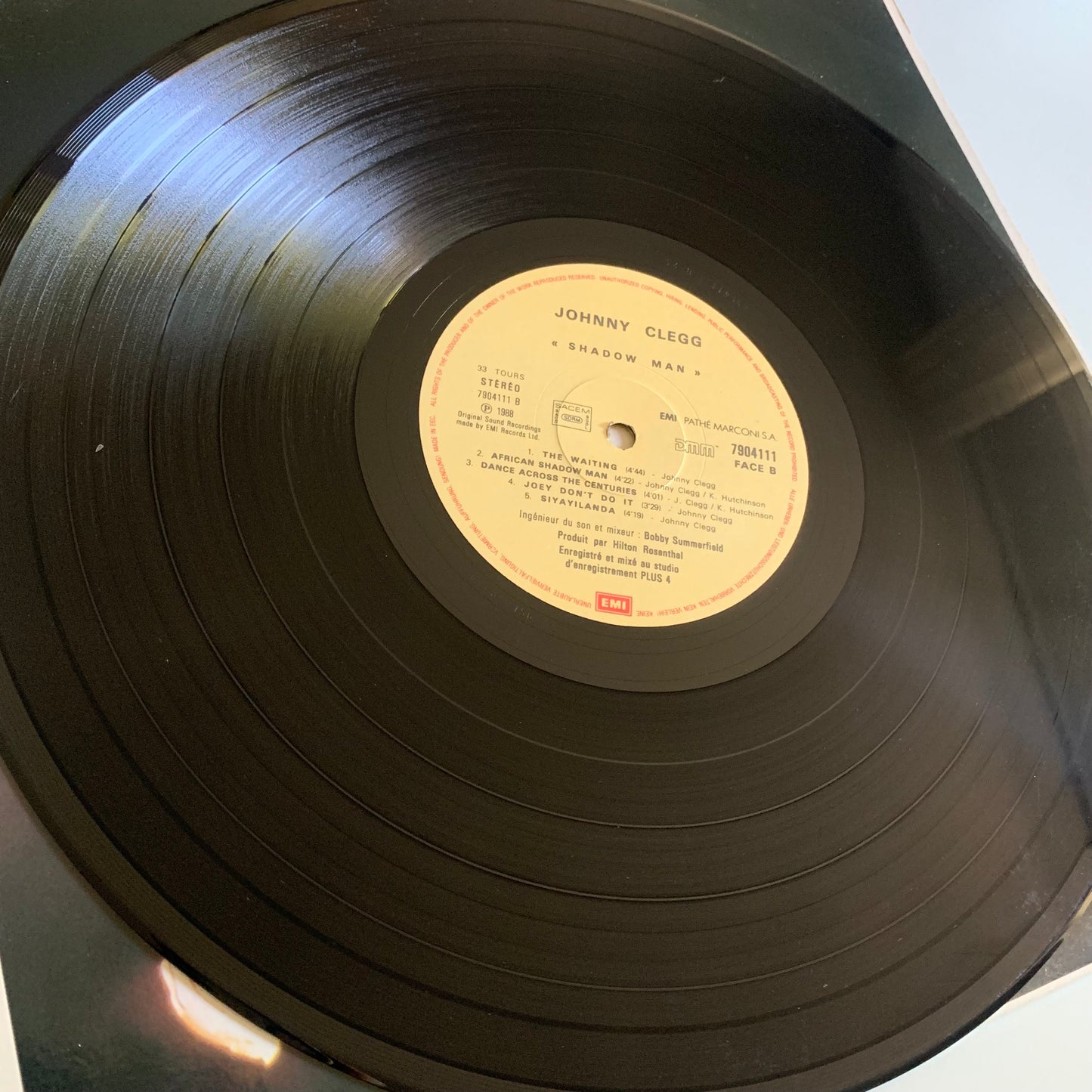 Johnny Clegg & Savuka - Shadow Man - LP 1988 Occasion