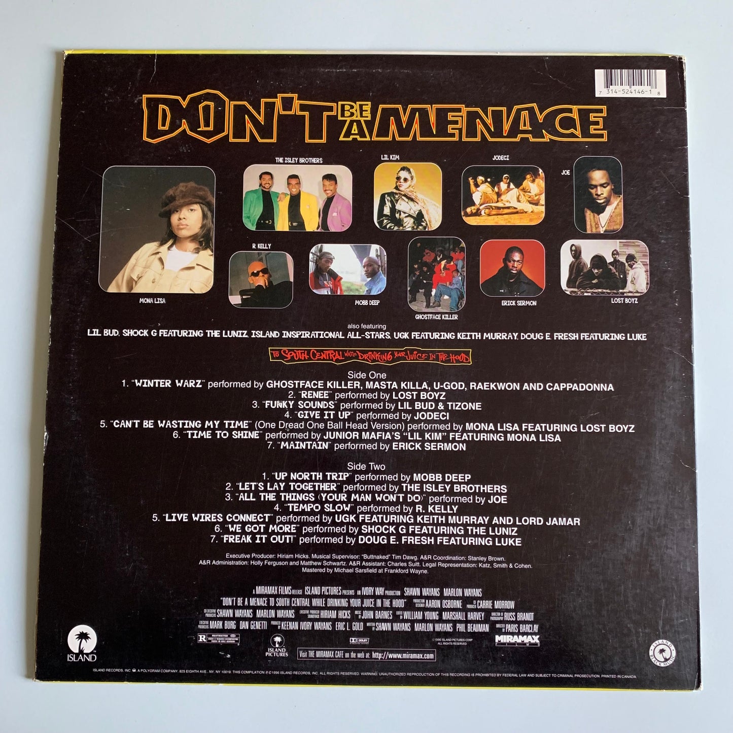 Don't Be A Menace To South Central While Drinking Your Juice In The Hood - The Soundtrack - LP 1996