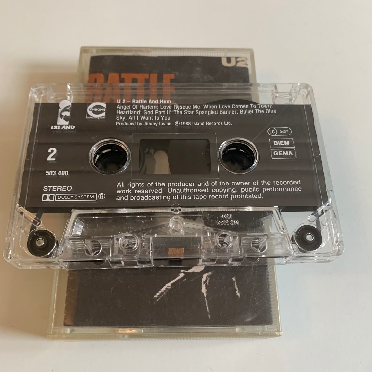 U2 - Rattle And Hum - 1990 Occasion