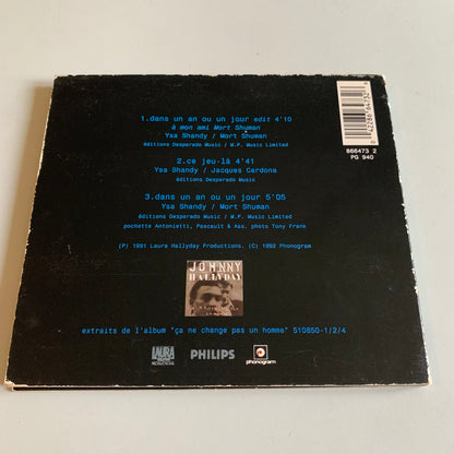 CD - Johnny Hallyday - Dans Un An Ou Un Jour - Single 1992 Occasion