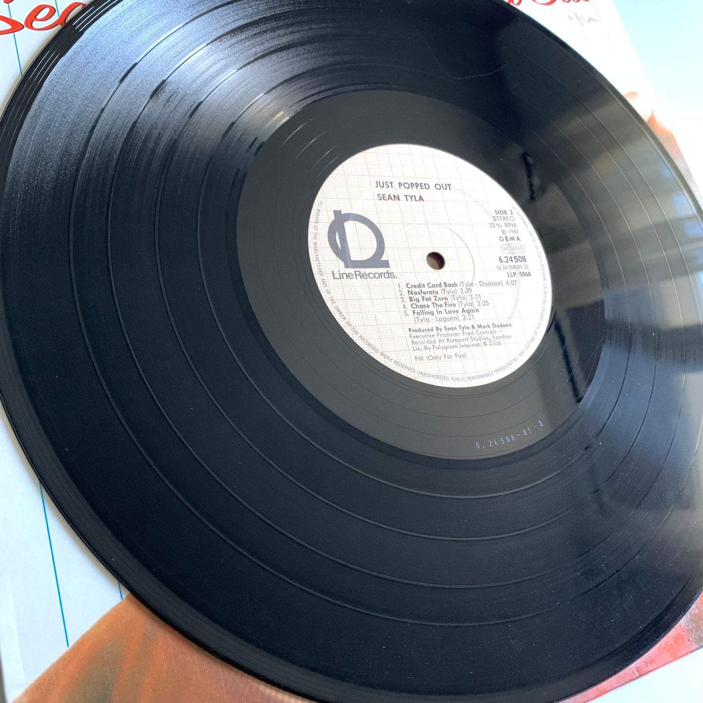 Sean Tyla - Sean Tyla's Just Popped Out - LP 1980