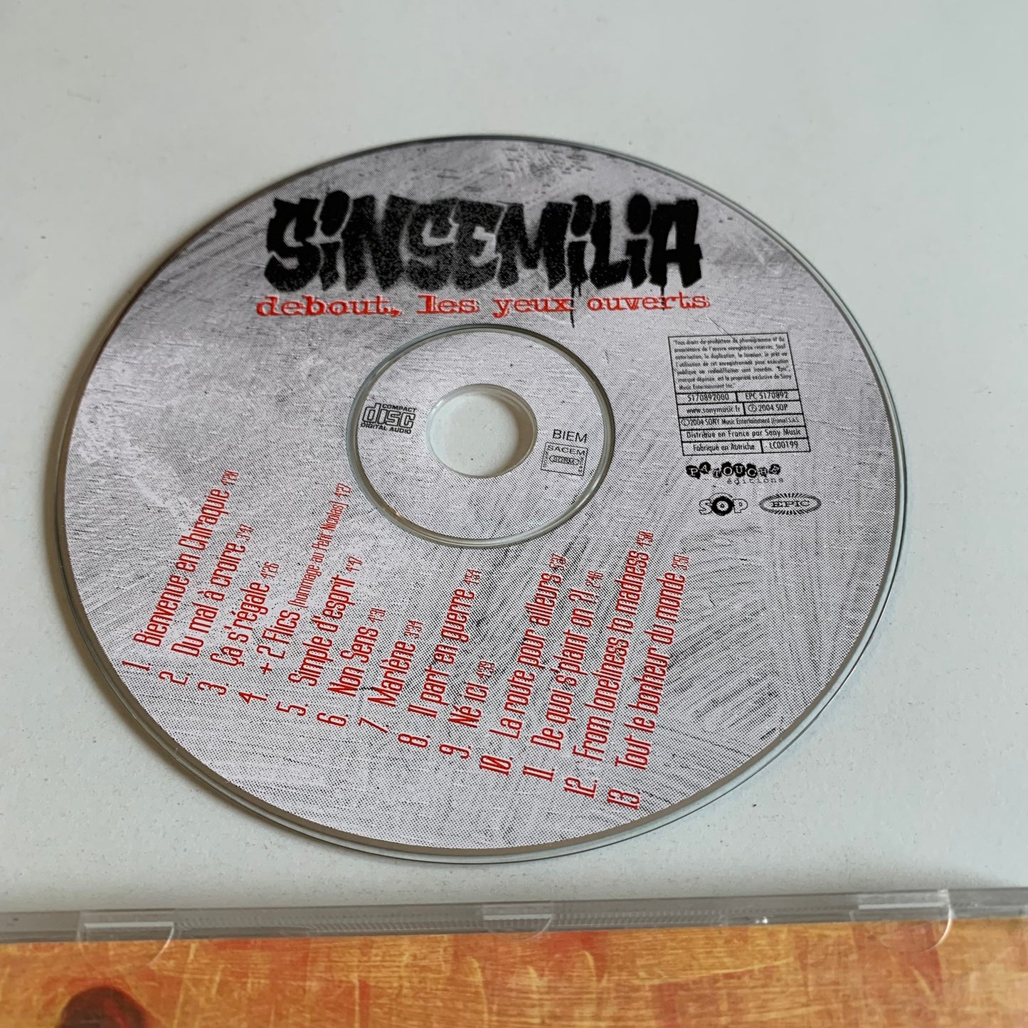 CD - Sinsemilia - Debout, Les Yeux Ouverts - 2004 Occasion