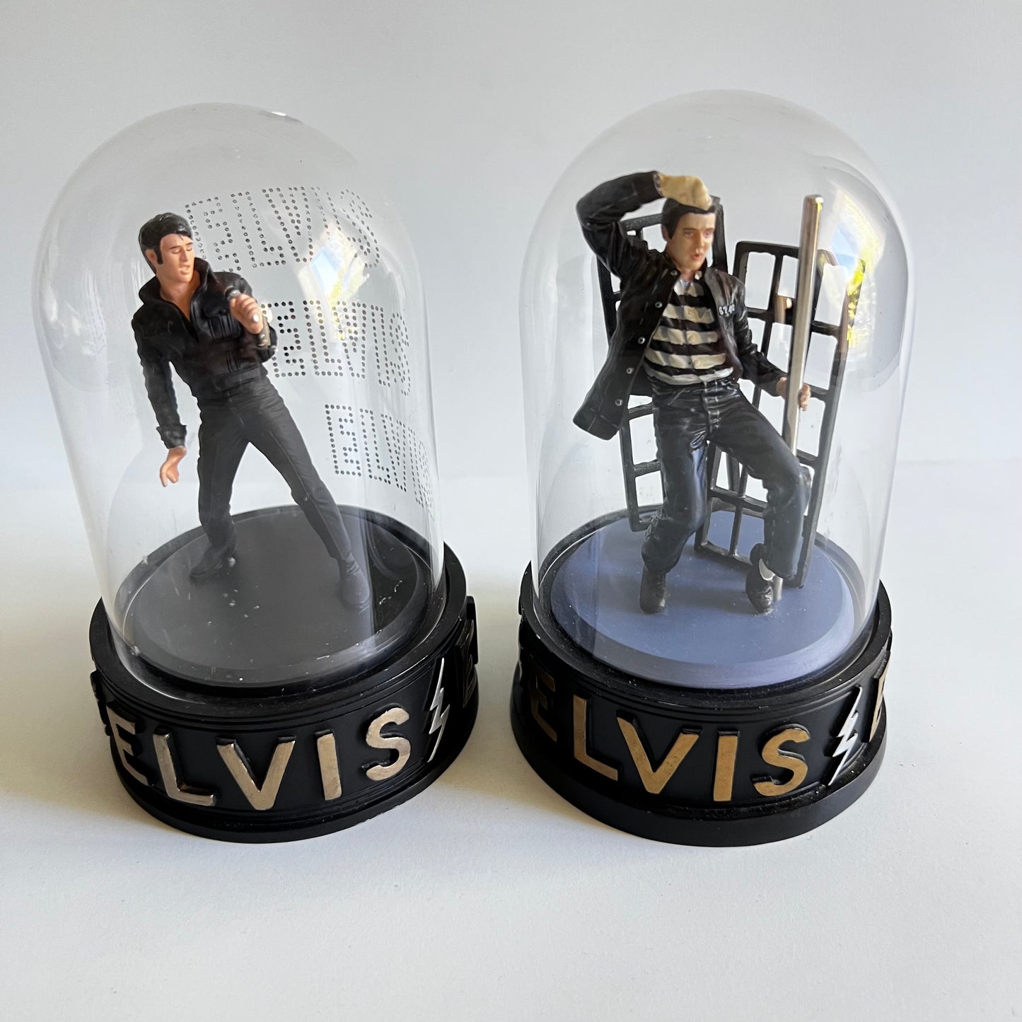 2 Figurines Elvis Presley - The King - Sings Jailhouse Rock - 1994/1998 - Limited Edition