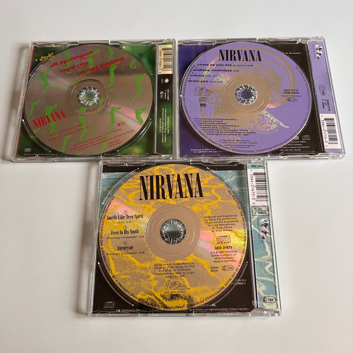CD - Nirvana - Box Set 6 Singles - 2005