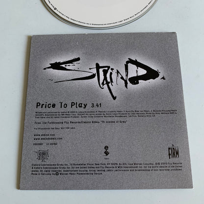 CD - Staind - Price To Play - Single 2003 Promo - Occasion