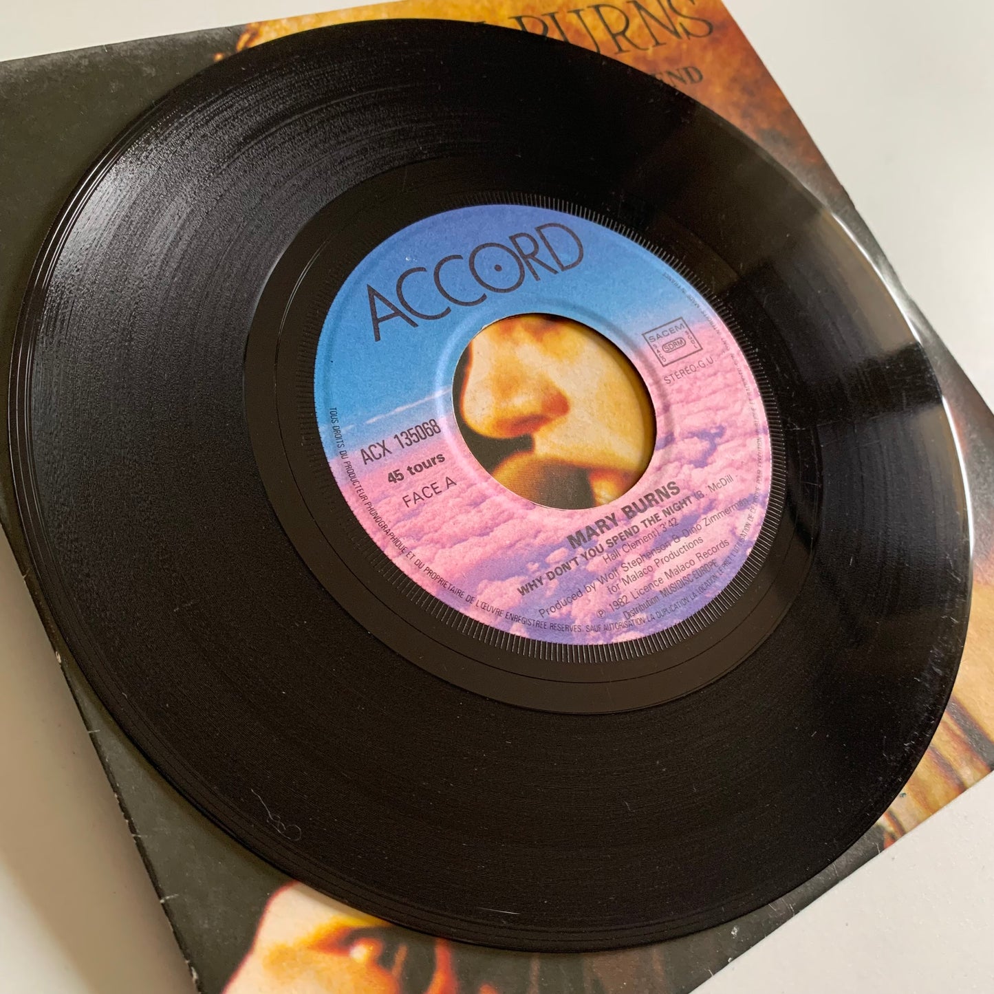 Mary Burns - Why Don't You Spend The Night - Single 1982 Occasion