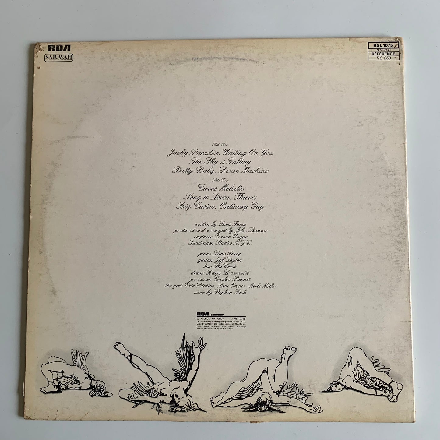 Lewis Furey - The Sky Is Falling - LP 1979