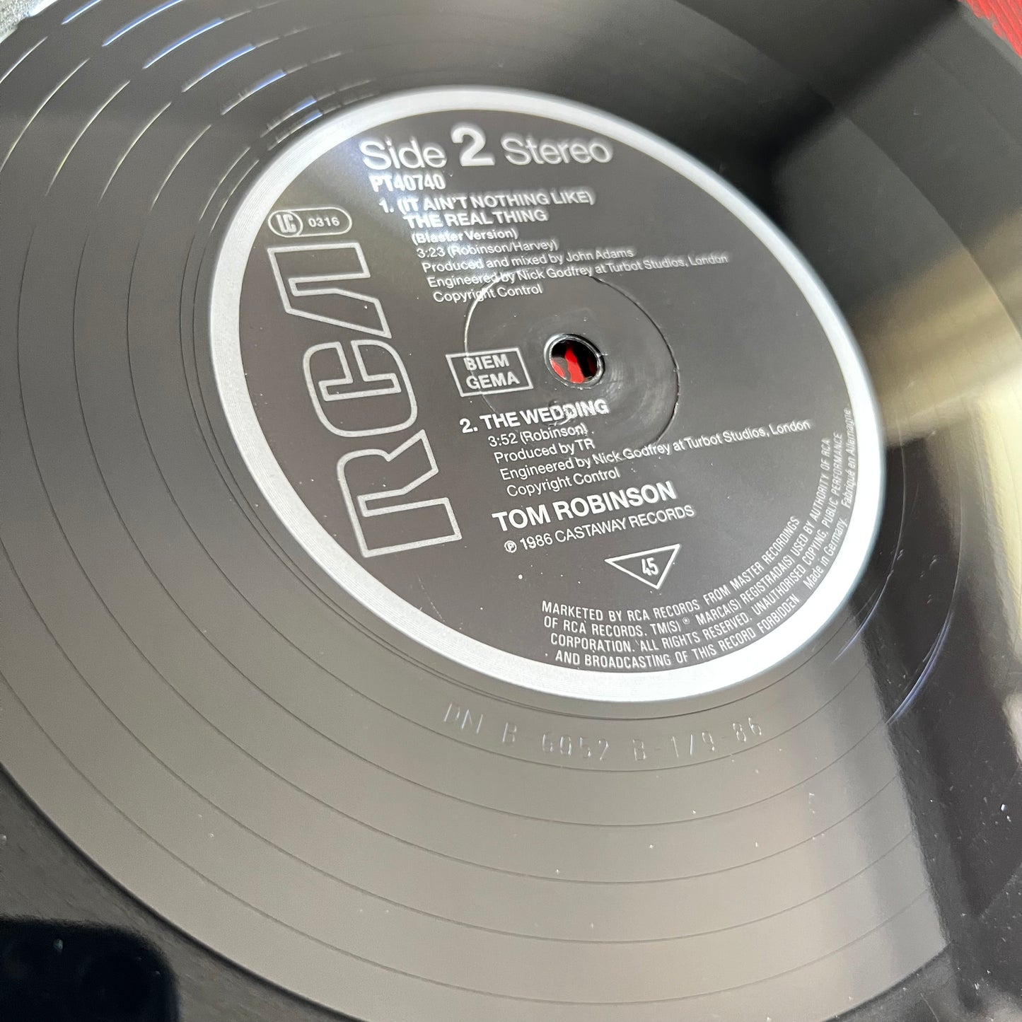 Tom Robinson - (It Ain't Nothing Like) The Real Thing - Maxi Single 1986