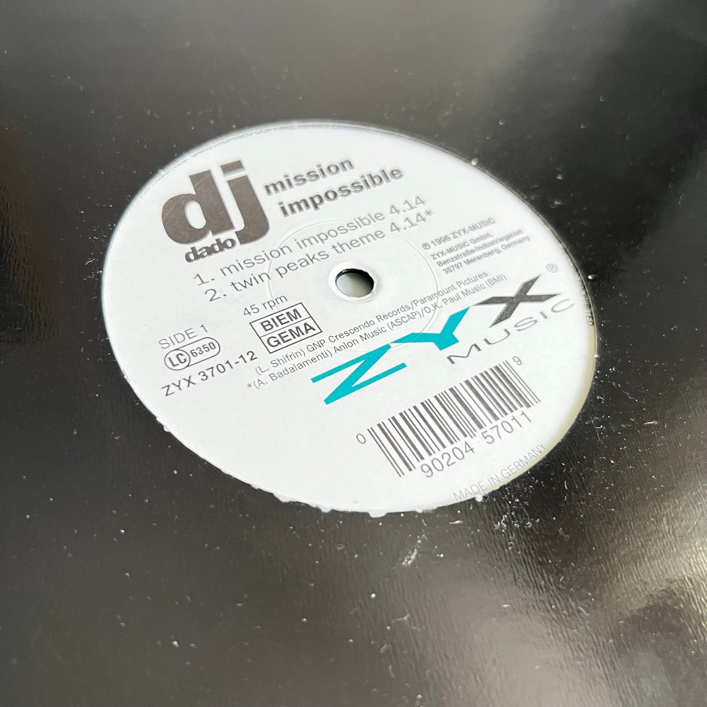 DJ Dado - Mission Impossible - Single 1996