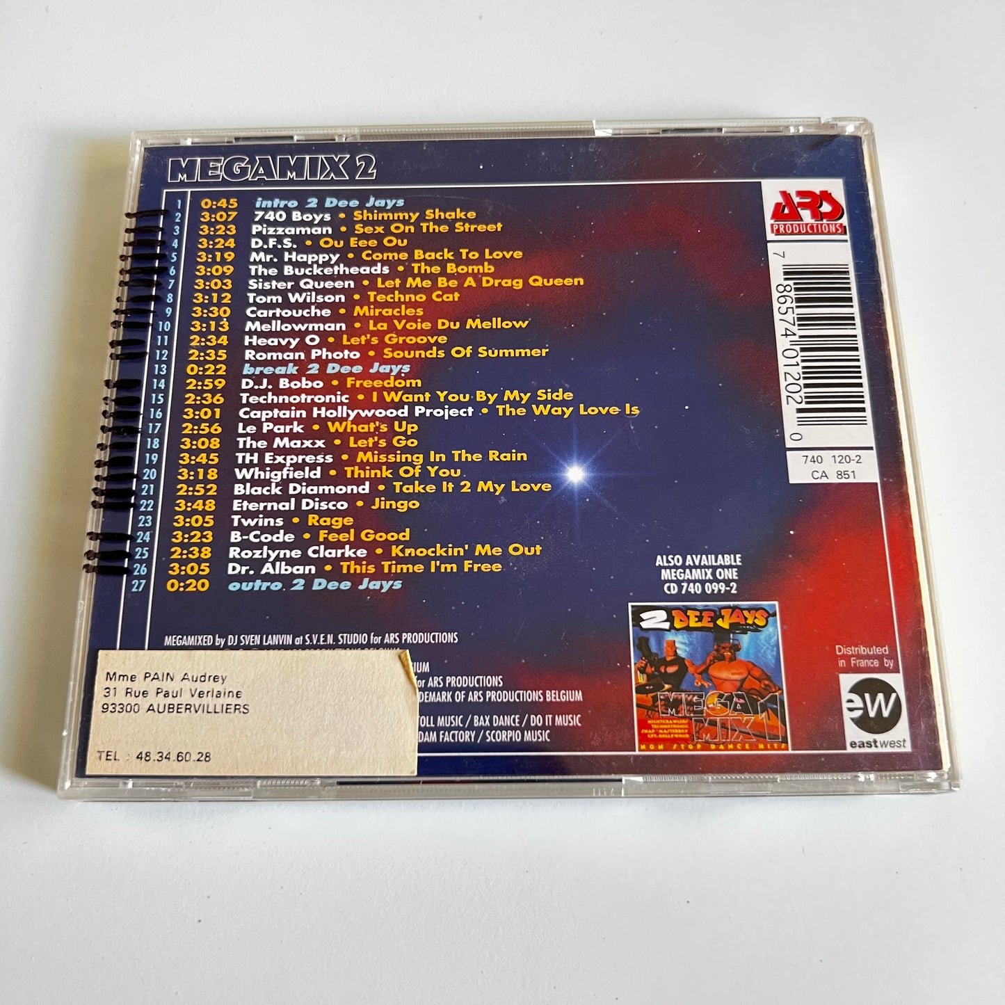 CD - 2 Dee Jays - Megamix 2 - 1995
