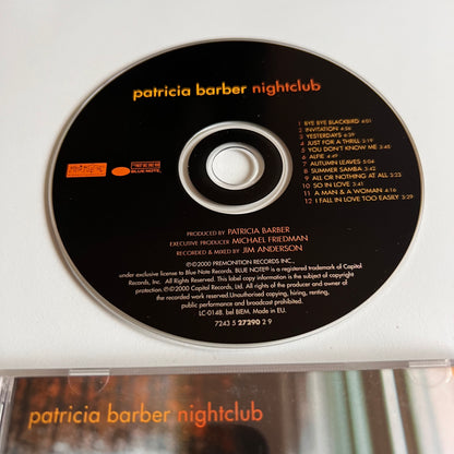 CD - Patricia Barber - Nightclub - 2000