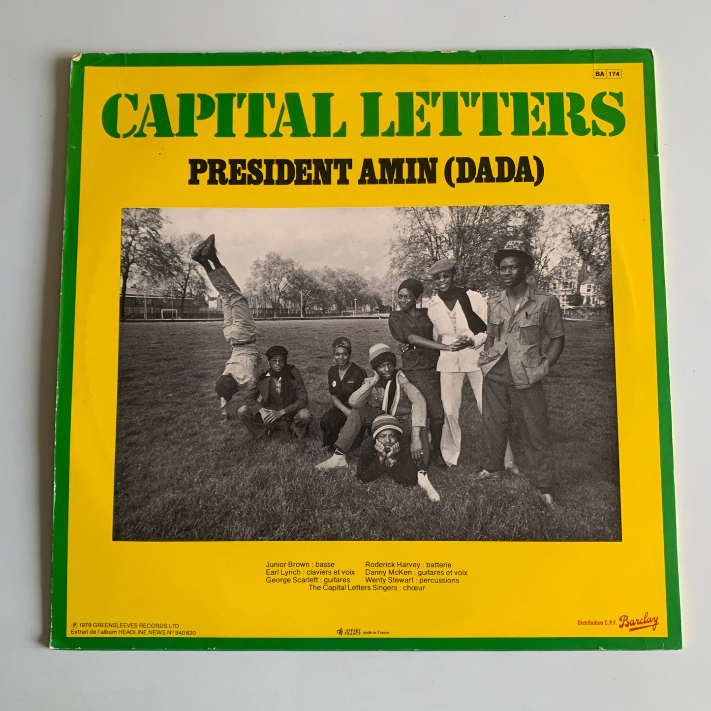 Capital Letters - President Amin (Dada) - Single 1979