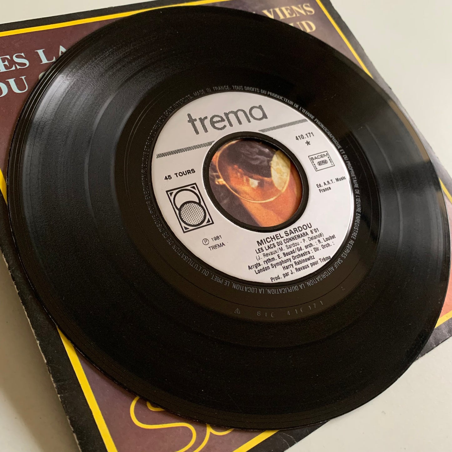 Michel Sardou - Les Lacs Du Connemara / Je Viens Du Sud - Single 1981 Occasion